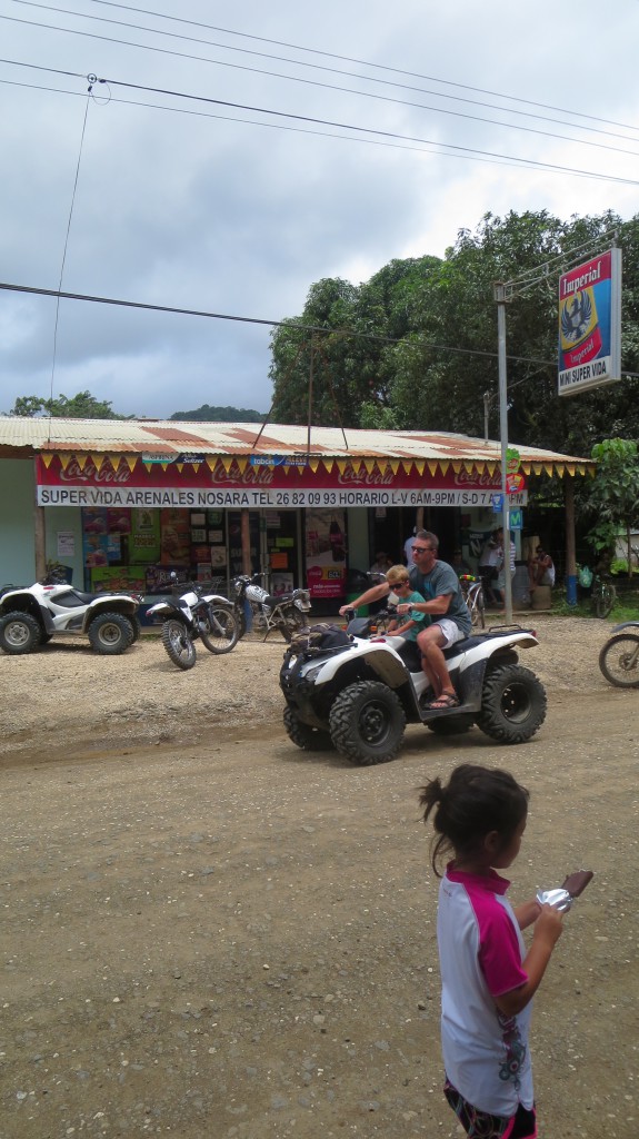 8-year old quad riding with dad Nosara Costa Rica