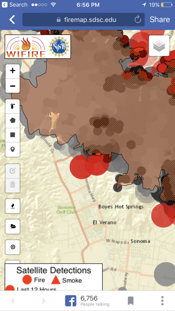 We regularly relied on the maps showing satellite detections of fire, without a lot of reporting going on on specific areas to know where the active fires were burning. This map, on Friday night, shows red circles on top of our neighborhood and home. I feared the worst.